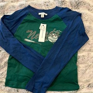 NWT Boys Nevada Baseball League Long Sleeve Shirt